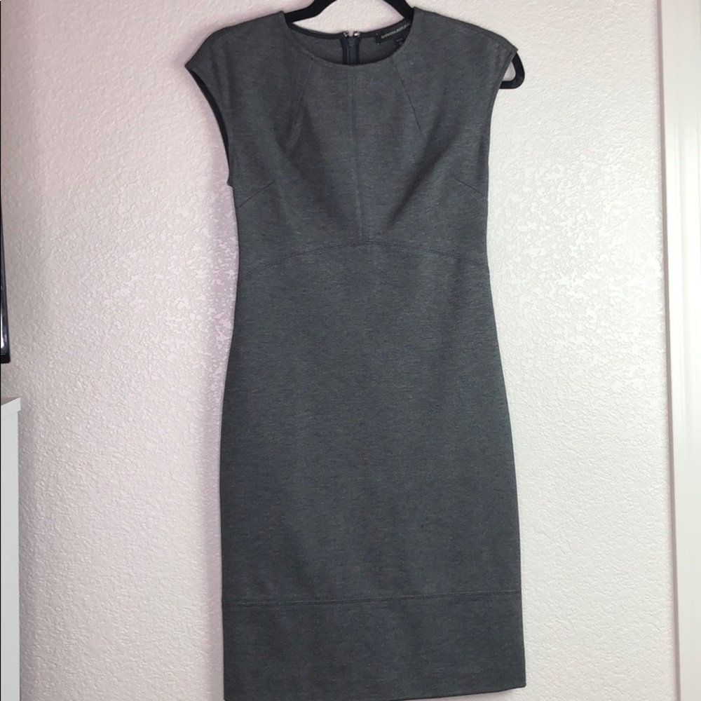 Banana Republic Grey Bodycon Dress Petite